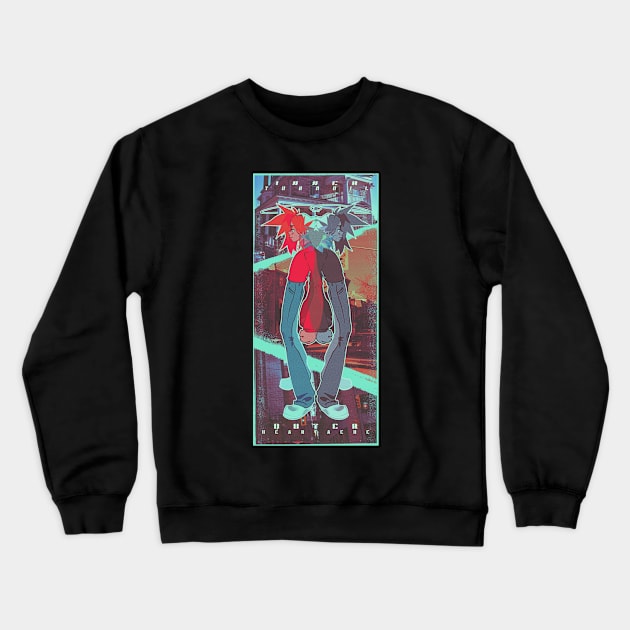 Inner Turmoil [Grey] Crewneck Sweatshirt by Kapori Knight